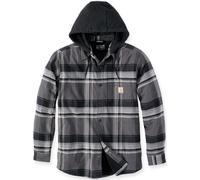 Carhartt Rugged Flex Flannel Hooded Camicia, nero, taglia M per maschi