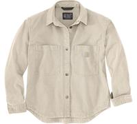 Carhartt Rugged Flex Loose Fit Heavyweight Duck Camicia da donna, Crema, Taglia XL