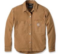 Carhartt Rugged Flex Loose Fit Heavyweight Duck Camicia da donna, marrone, Taglia XS
