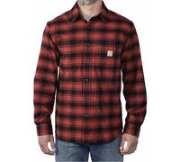 Carhartt Rugged Flex™ Midweight Flannel Plaid M - camicia a maniche lunghe - uomo S Red/Black man