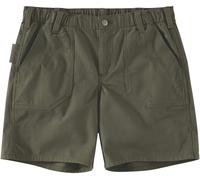 Carhartt Rugged Flex Relaxed Fit Canvas Work Pantaloncini donna, Verde scuro, Taglia 12