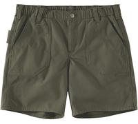 Carhartt Rugged Flex Relaxed Fit Canvas Work Pantaloncini donna, Verde scuro, Taglia 16