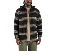 Carhartt Rugged Flex Relaxed Fit Flannel Fleece Lined Hooded Shirt Jac Camicia con Cappuccio Foderata in Pile di Flanella con vestibilità Comoda e Robusta Uomo (Pacco da 1)