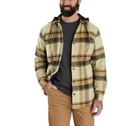 Carhartt Rugged Flex Relaxed Fit Flannel Fleece Lined Hooded Shirt Jac Camicia con Cappuccio Foderata in Pile di Flanella con vestibilità Comoda e Robusta Uomo (Pacco da 1)