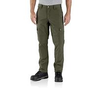 Carhartt Rugged Flex Relaxed Fit Ripstop Cargo Fleece-Lined Work Pant, Pantaloni Casual Uomo, Verde (Basil), W32 / 34L
