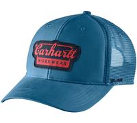 Carhartt Rugged Flex Twill Mesh Script Patch, tappo Taglia unica male Blu/Rosso (Hs0)