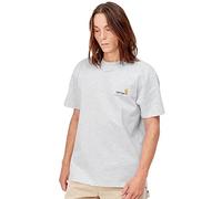 Carhartt WIP S/S American Script T-Shirt men Shortsleeves grey in taglia:L