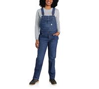 Carhartt Salopette da donna in denim Rugged Flex®, vestibilità comoda, Archi, S