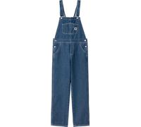 Carhartt - Salopette in cotone - W' Bib Overall Straight Blue Stone Washed per Donne in Cotone - Taglia M