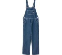 Carhartt - Salopette in cotone - W' Bib Overall Straight Blue Stone Washed per Donne in Cotone - Taglia S