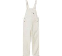 Carhartt - Salopette in cotone - W' Bib Overall Straight Rinsed Wax per Donne in Cotone - Taglia M - Bianco