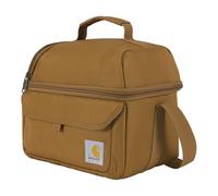 Carhartt Scatola per il Pranzo da 12 Lati con Due Scomparti | Borsa per il Pranzo Durevole e Completamente Isolanta per Donne e Uomini, Grande Contenitore per il Pranzo (Carhartt Marrone)