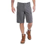 Carhartt Rugged Flex Rigby Cargo pantaloni corti, nero, Taglia 33