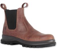 Carhartt Stivale antinfortunistico Carter modello Chelsea, elasticità extra Rugged Flex®, rispetta gli standard S3, Stivale antinfortunistico Uomo, Marrone Scuro, 43 EU