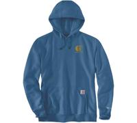 Carhartt Signature Logo Felpa con cappuccio Relaxed Fit, blu, taglia S per maschi