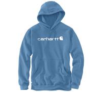 Carhartt Signature Logo Midweight Felpa, bianco-blu, taglia XS per maschi