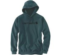 Carhartt Signature Logo Midweight Felpa, nero-verde, taglia 2XL per maschi
