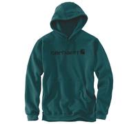 Carhartt Signature Logo Midweight Felpa, nero-verde, taglia XS per maschi
