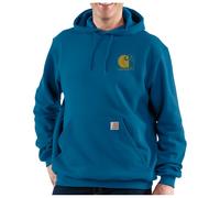 Carhartt - Signature Logo Sweatshirt - Felpa con cappuccio M blu