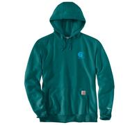 Carhartt - Signature Logo Sweatshirt - Felpa con cappuccio S blu/turchese