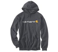 Carhartt Signature Logo Midweight Felpa, grigio-bianco, taglia M