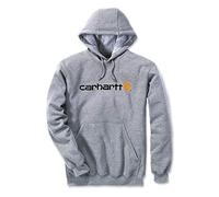 Carhartt Signature Logo Midweight Felpa, grigio, taglia M