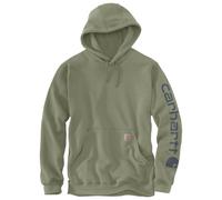 Carhartt Loose Fit Midweight Logo Sleeve Graphic Sweatshirt, Felpa con Cappuccio Uomo, Verde (Dusty Olive), XS