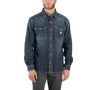 Carhartt - Denim L/S Snap Front Shirt - Camicia L blu