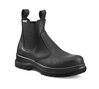Carhartt Stivale antinfortunistico Carter modello Chelsea, elasticità extra Rugged Flex®, rispetta gli standard S3, Stivale antinfortunistico Uomo, Nero, 43 EU