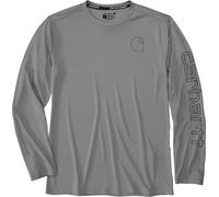 Carhartt Force Sun Defender™ Relaxed-Fit, t-shirt manica lunga S male Grigio