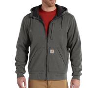 Carhartt Wind Fighter Zip Felpa con cappuccio, grigio, taglia L