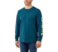 Carhartt Logo, felpa L male Blu Scuro (H70)