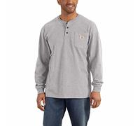 Carhartt Workwear Pocket Henley Camicia Longsleeve, grigio, taglia 2XL