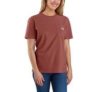 Carhartt T-shirt Loose Fit Heavyweight a maniche corte con tasca K87 da Donna, Marrone, L