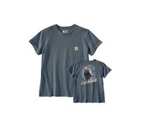 CARHARTT T-SHIRT LOOSE FIT IRON BLUE