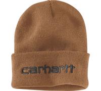 Carhartt Cappello Teller foderato con risvolto e logo Marrone
