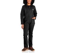 Carhartt Tuta da donna in tela robusta flessibile e comoda, nero, XL