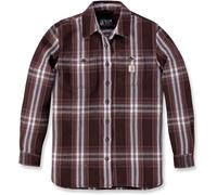 Carhartt Twill Plaid, camicia donna XS male Marrone Scuro/Bianco