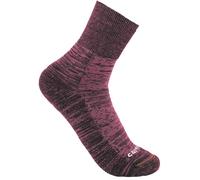 Carhartt Twin Knit Midweight Crew Calzini da donna, Magenta, Taglia M