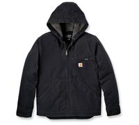 Carhartt Relaxed Fit Washed Duck Sherpa Lined Giacca, nero, taglia 2XL per maschi