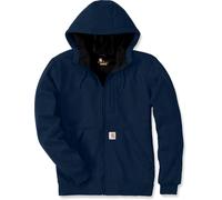 Carhartt Wind Fighter, impermeabile con cappuccio zip S male Blu Scuro
