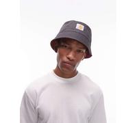 Carhartt WIP - Alumni - Cappello da pescatore double-face nero con fodera trapuntata a contrasto M-L