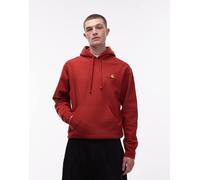 FELPA CON CAPPUCCIO AMERICAN SCRIPT OXIDE RED CARHARTT WIP M