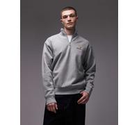 Carhartt WIP Half Zip American Script Sweat men Half-Zips grey in taglia:XL