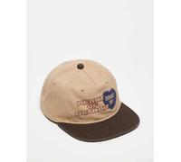 Carhartt WIP - Arcan - Cappellino beige con visiera a contrasto e scritta-Neutro One Size