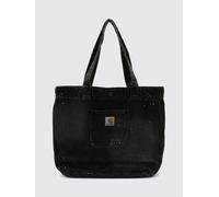 CARHARTT WIP Borsa tote in denim di cotone con logo applicato e doppio manico OS Nero