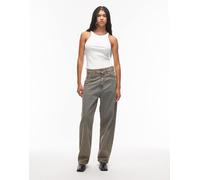 Carhartt WIP - Brandon - Jeans dritti ampi lavaggio pesante stone wash in coordinato-Grigio M