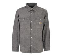 Carhartt Wip - Camicia con Taschino sul Petto e Dettaglio Logo - - Shirts - Uomo - Grigio - S