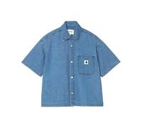Carhartt WIP - Camicia in cotone - S/S Lovilia Shirt W Stone Washed Blue per Donne in Cotone - Taglia L