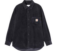 Carhartt WIP - Camicia in velluto a coste - L/S Loyde Shirt Dark Navy Rinsed per Uomo in Cotone - Taglia M - Blu navy